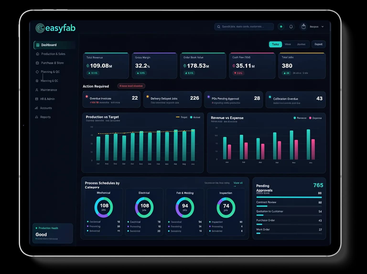 EasyFAB ERP screenshot